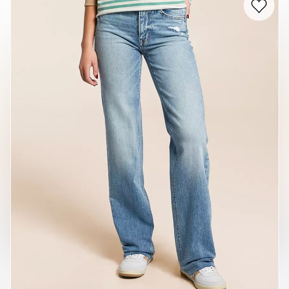 BKE Light Blue Straight Jeans Billie Stretch